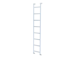 Globe Trekker roof access ladder.