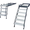 Globe Trekker access ladder and steps configuration.