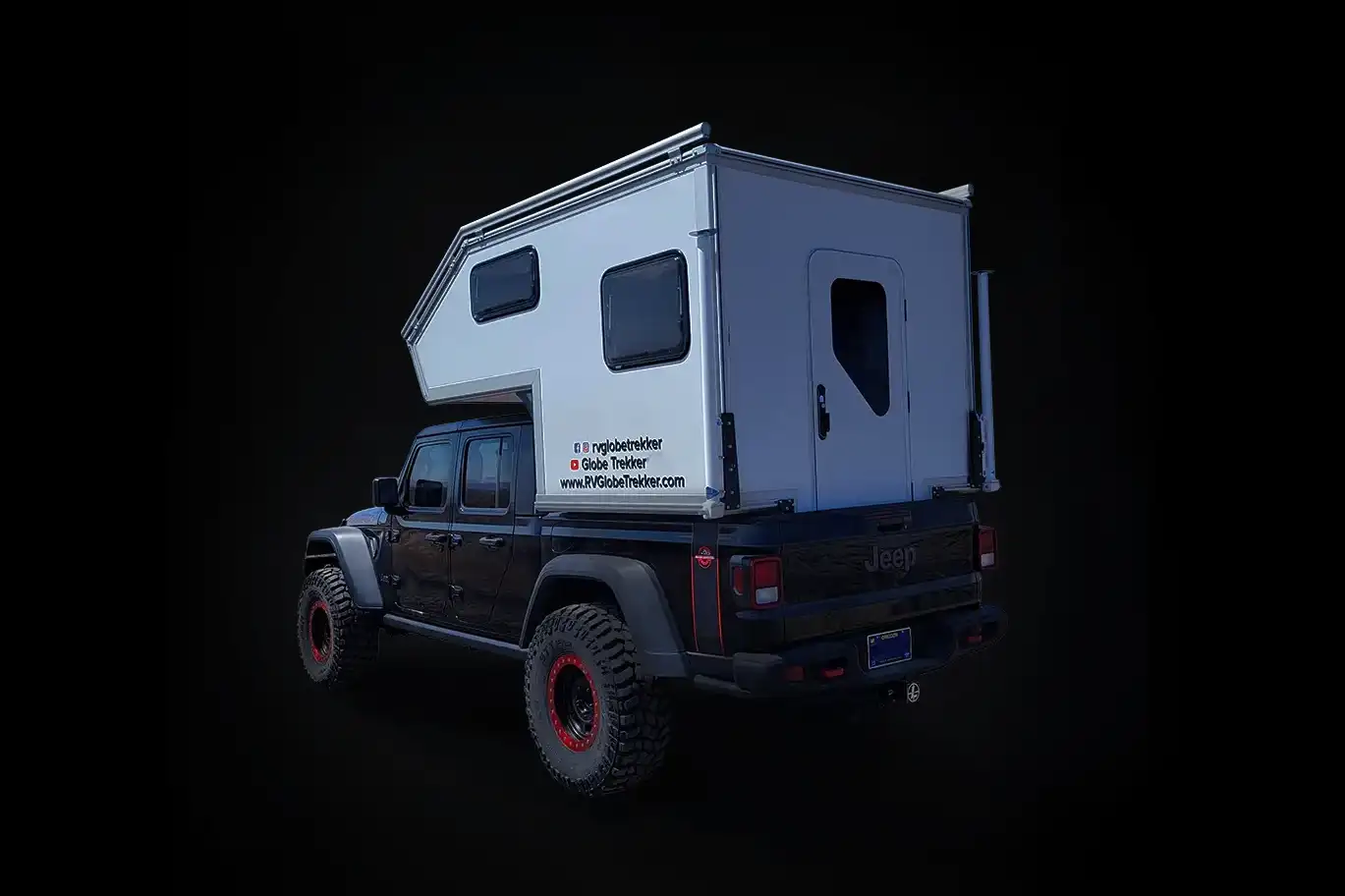 Light Weight Overland campers rear view.