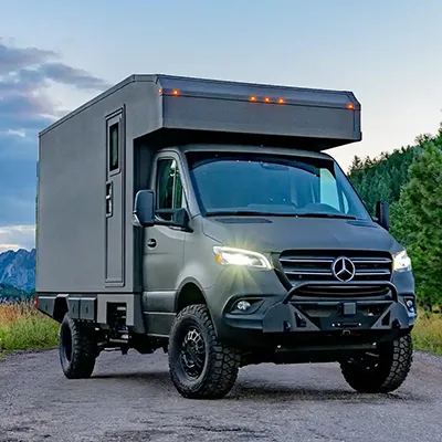 Globe Trekker RV Light Weight Overland Camper on open road